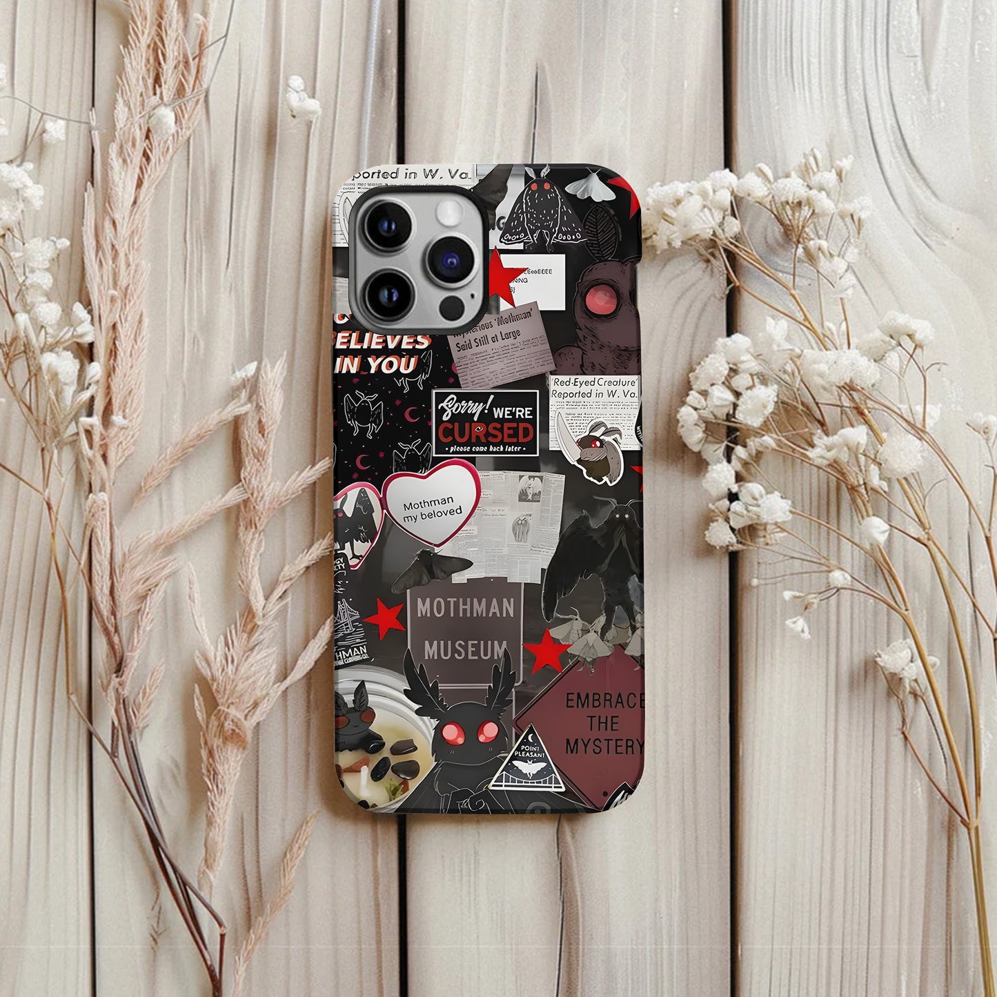 Mothman Museum Collage Phone Case