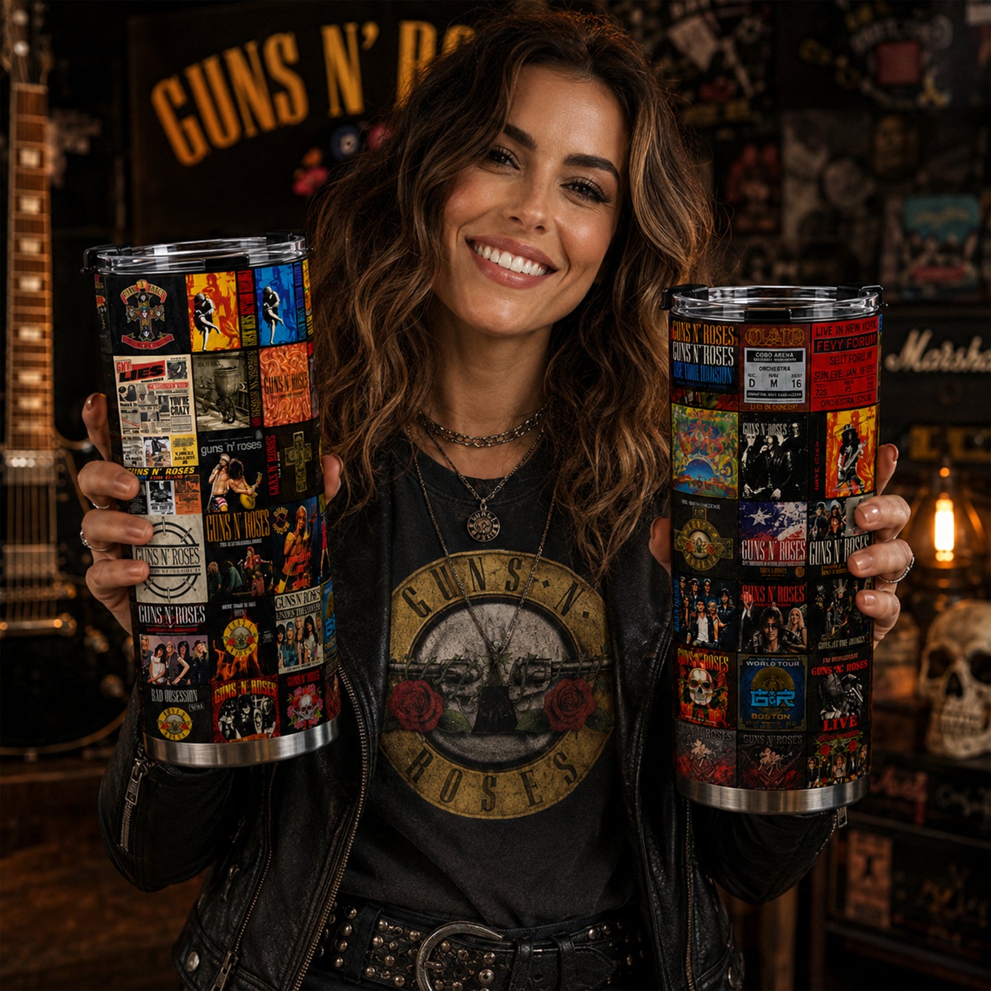 Rock Lovers - Classic Rock Legends Guns N’ Roses Tumbler Version 9