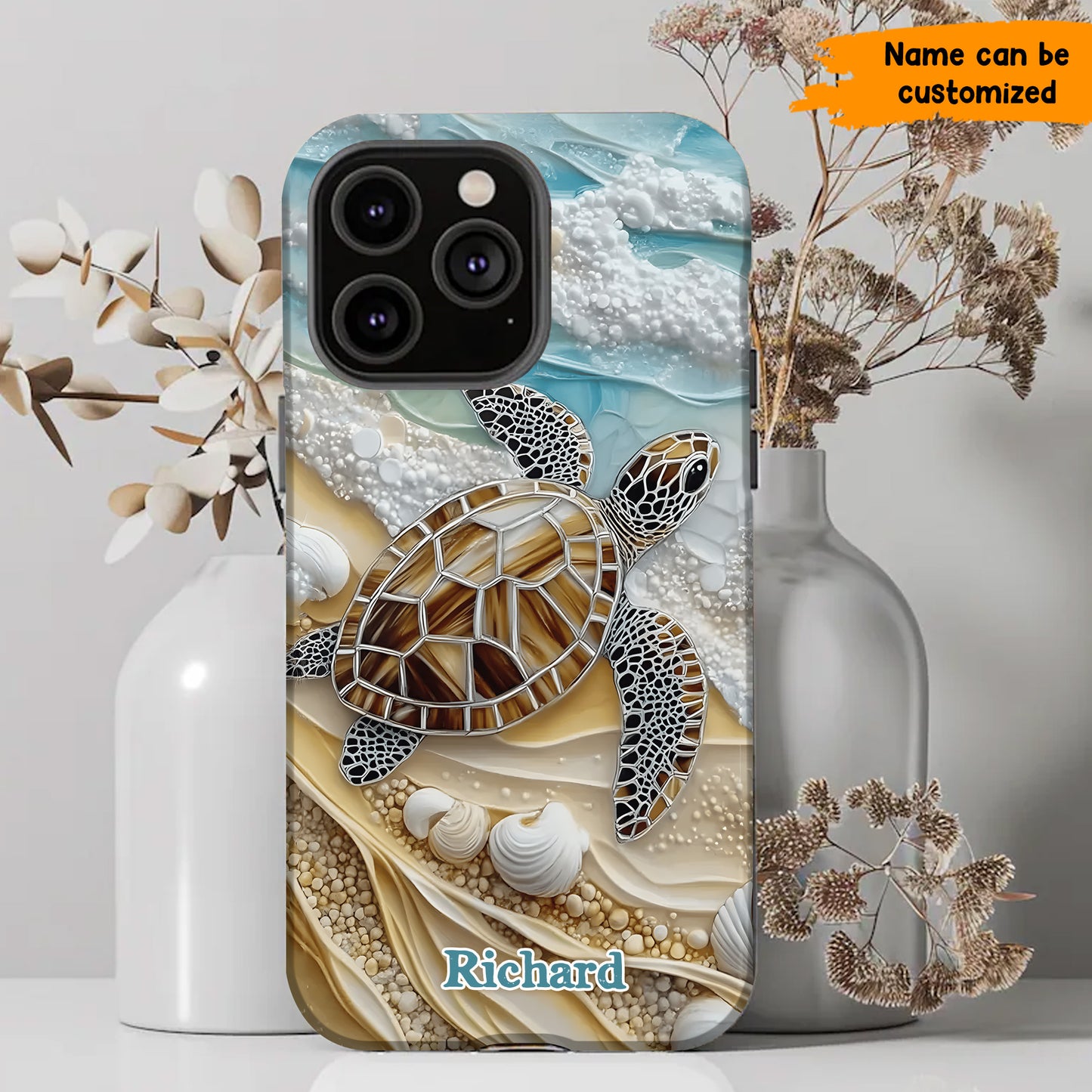 Love Turtle - Personalized Turtle Phone Case