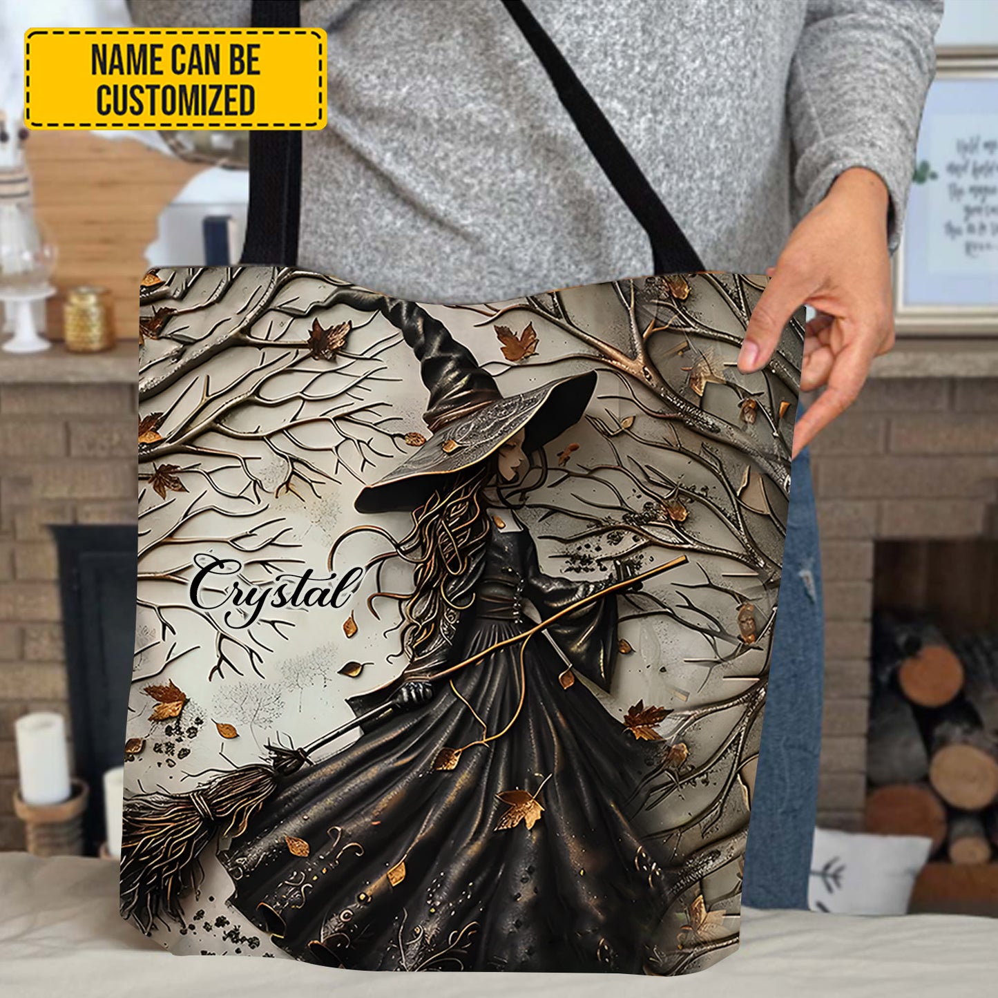 Beautiful Witch - Personalized Witch Tote Bag