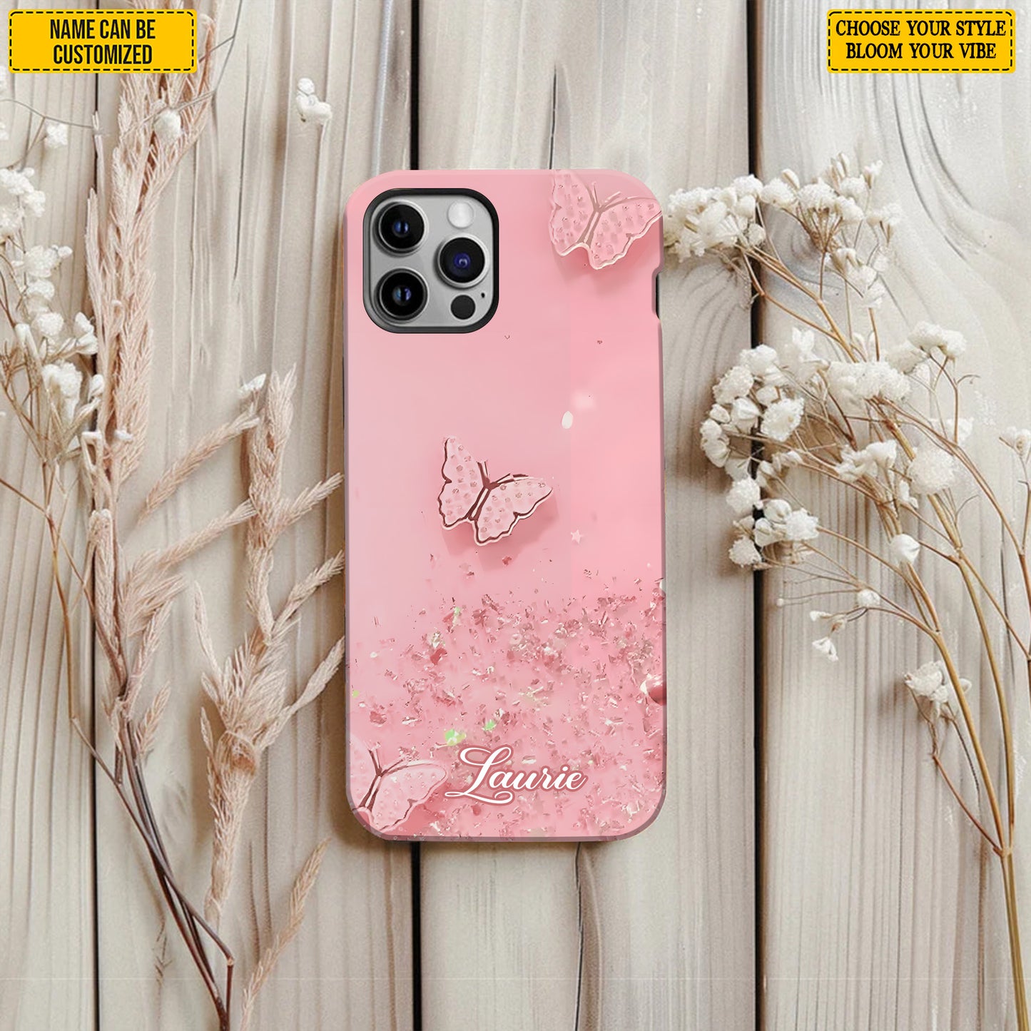 Beautiful Butterfly- Personalized Phone Case