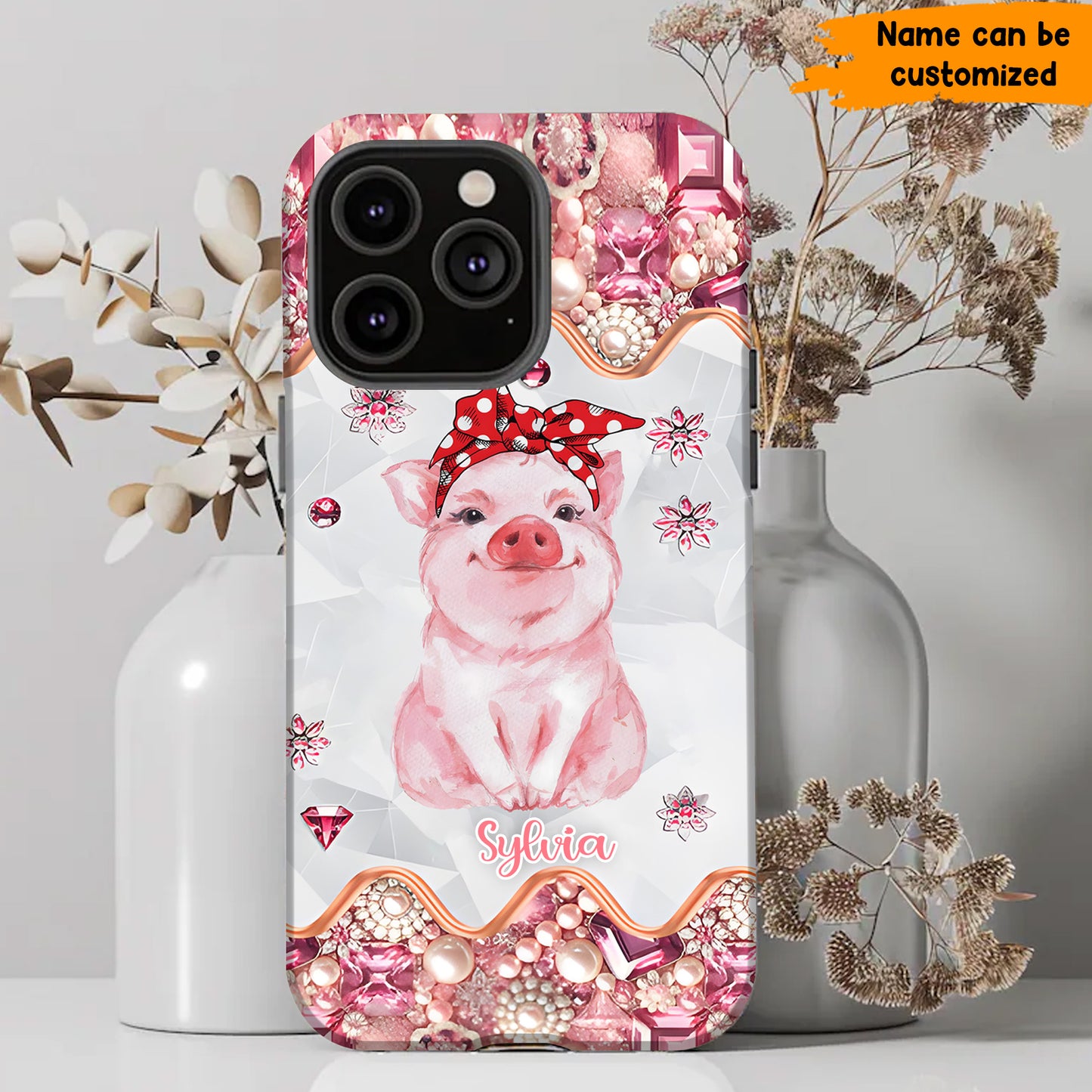 Cute Pig - Personalized Pig Phone Case