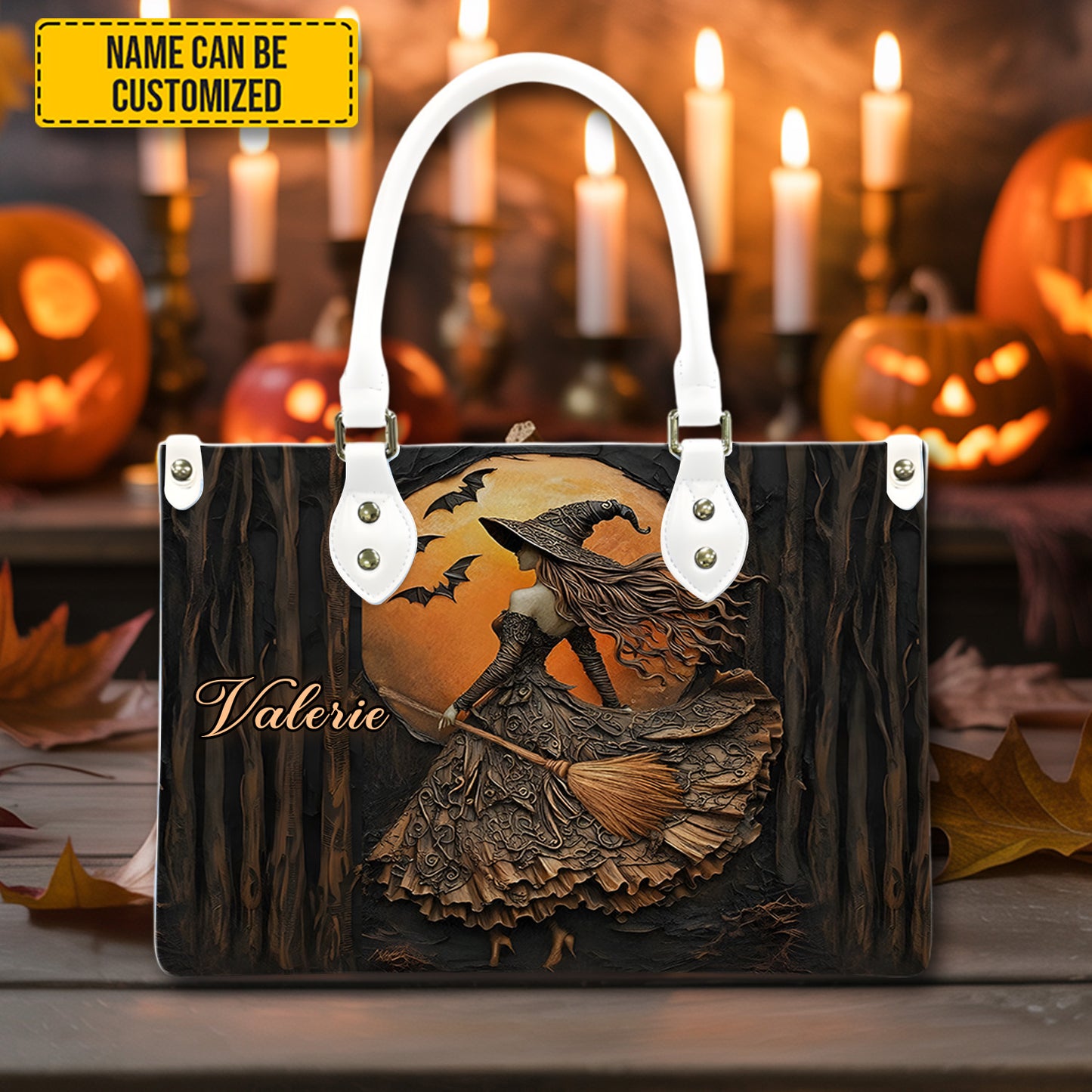 Beautiful Witch - Personalized Leather Handbag