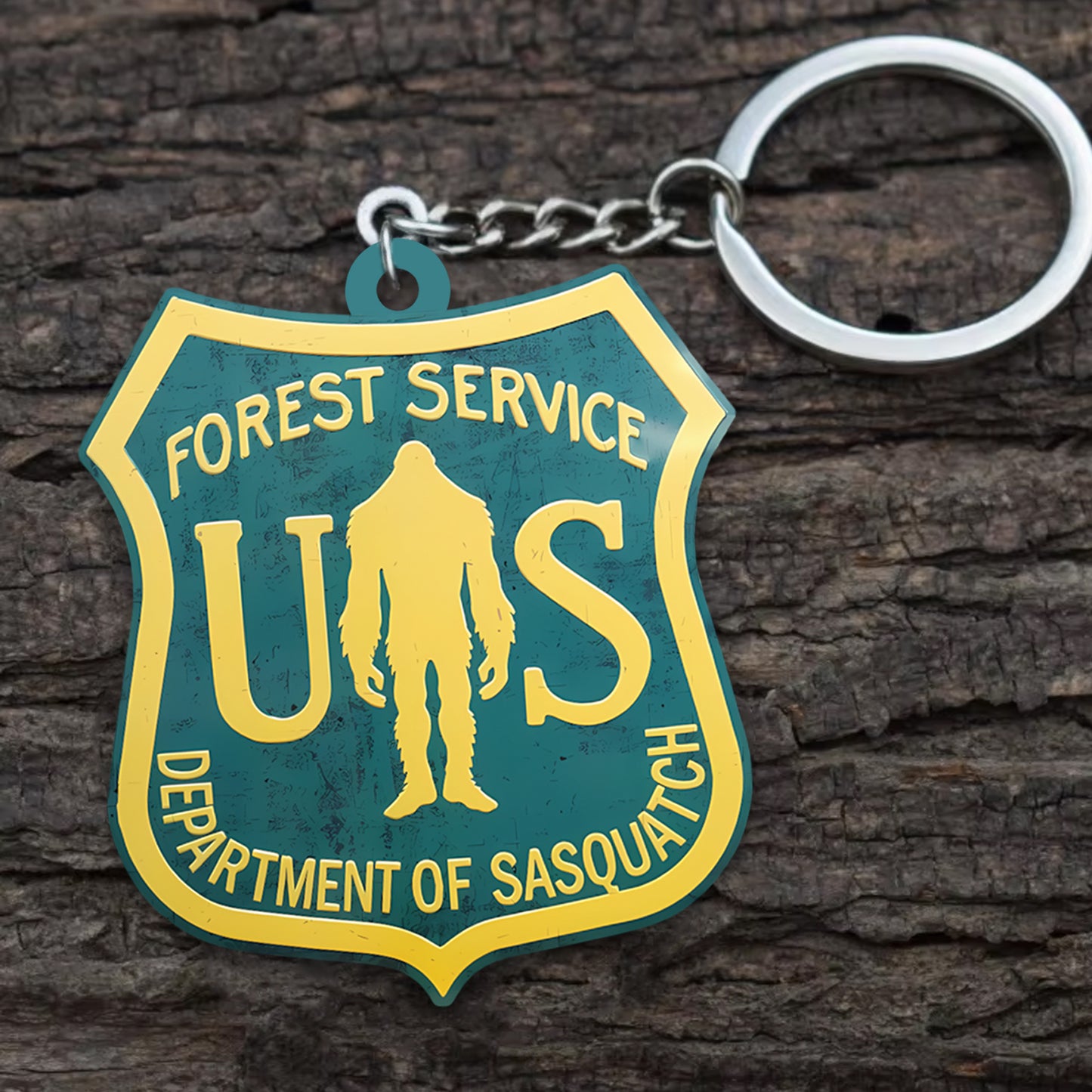 US Forest Service – Sasquatch Division Keychain