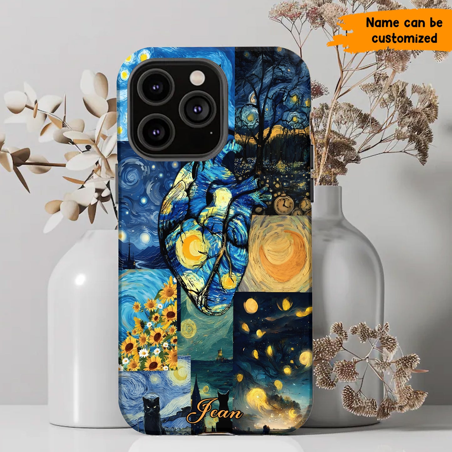 Soul in Bloom – Personalized Stary Night Phone Case