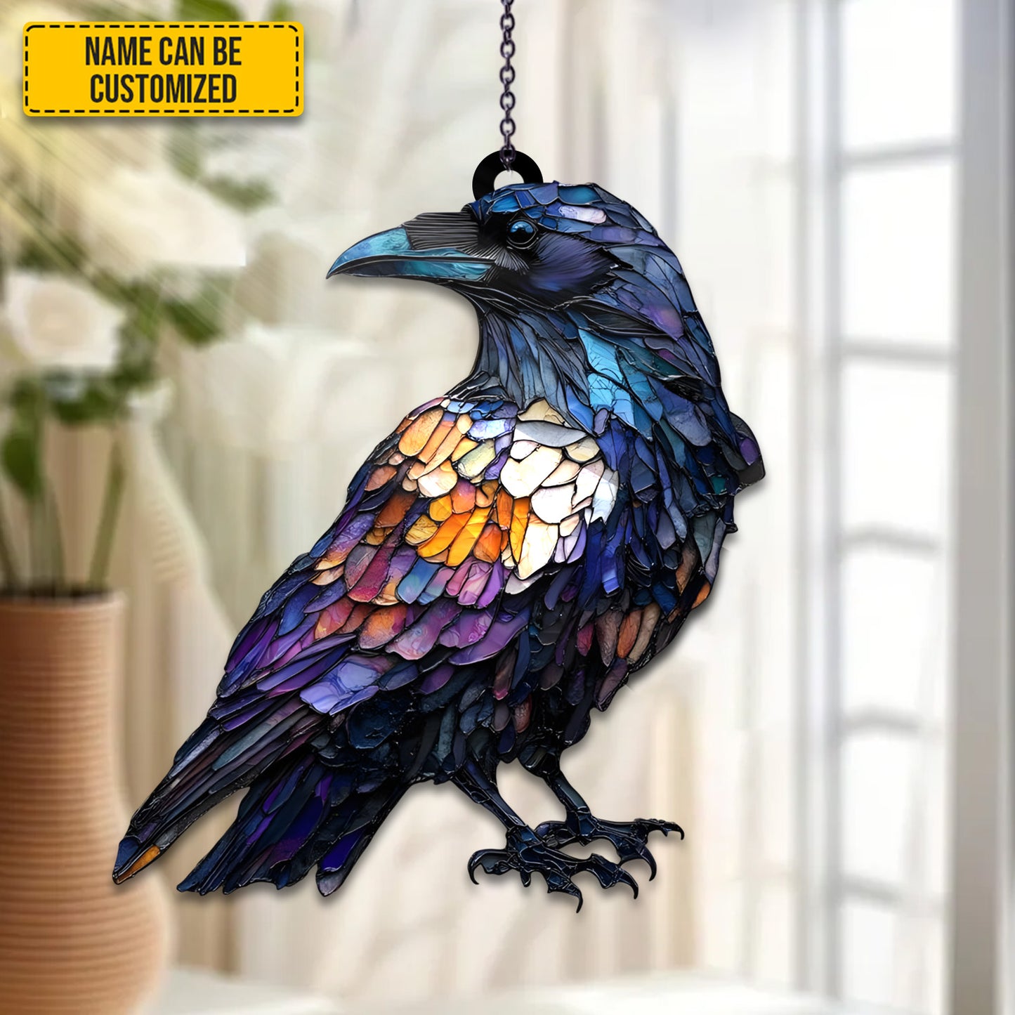 Silent Raven - Personalized Acrylic Window
