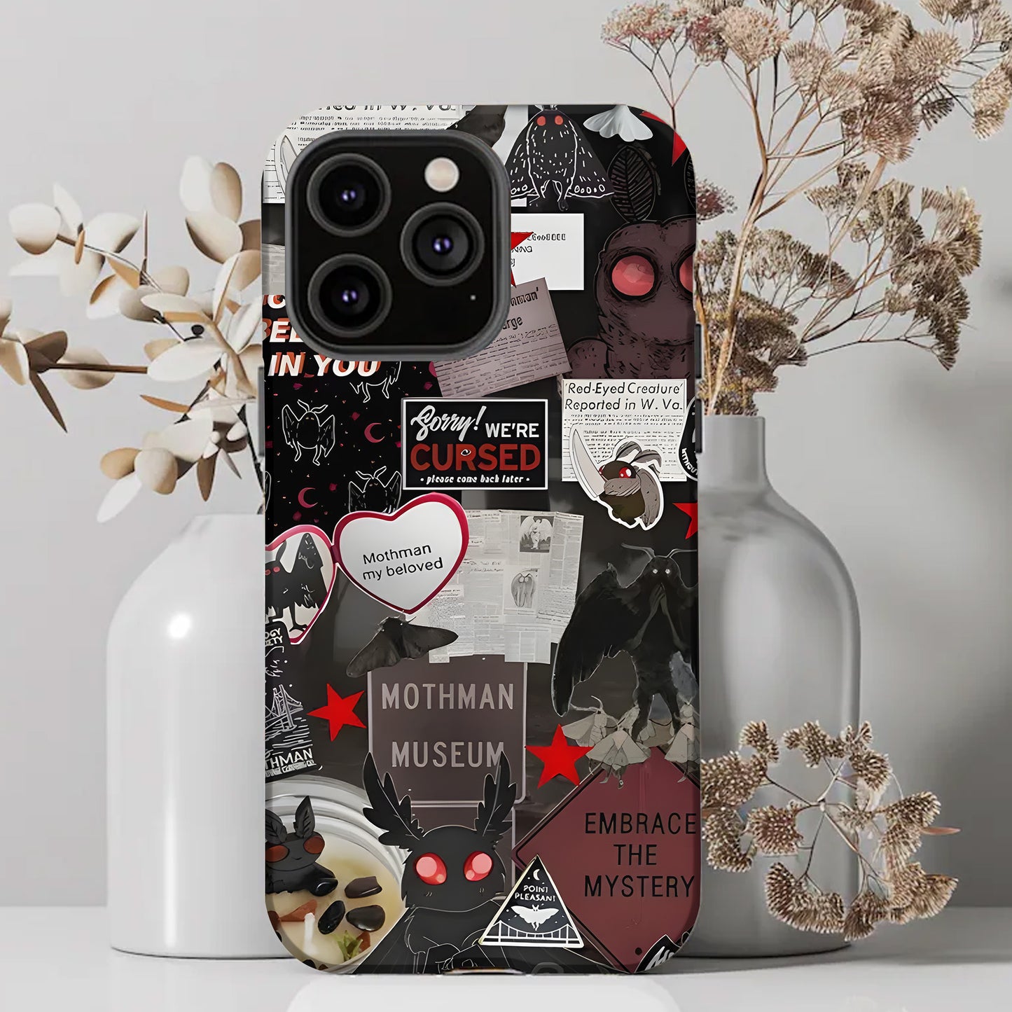 Mothman Museum Collage Phone Case