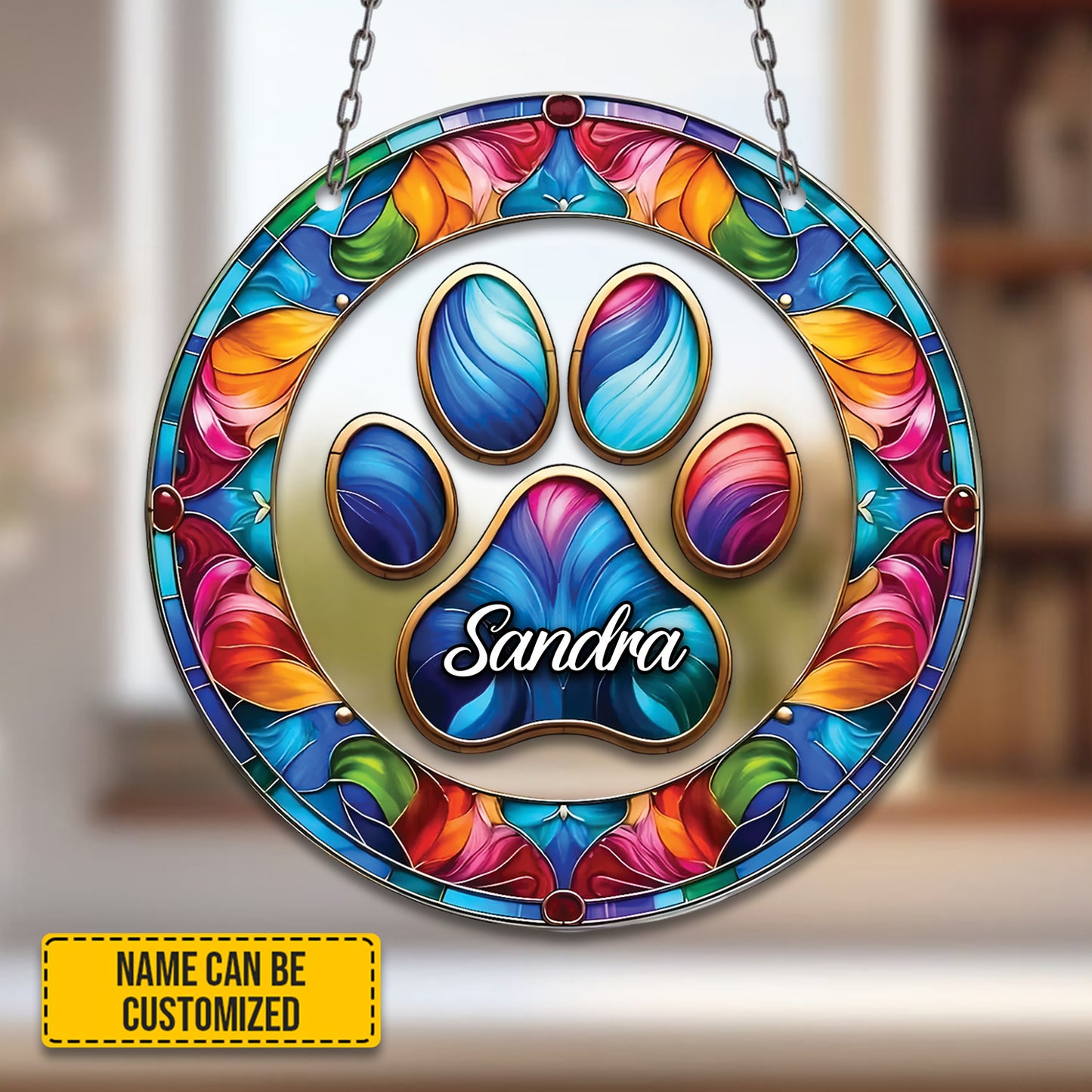 Paw Print - Personalized Acrylic Window