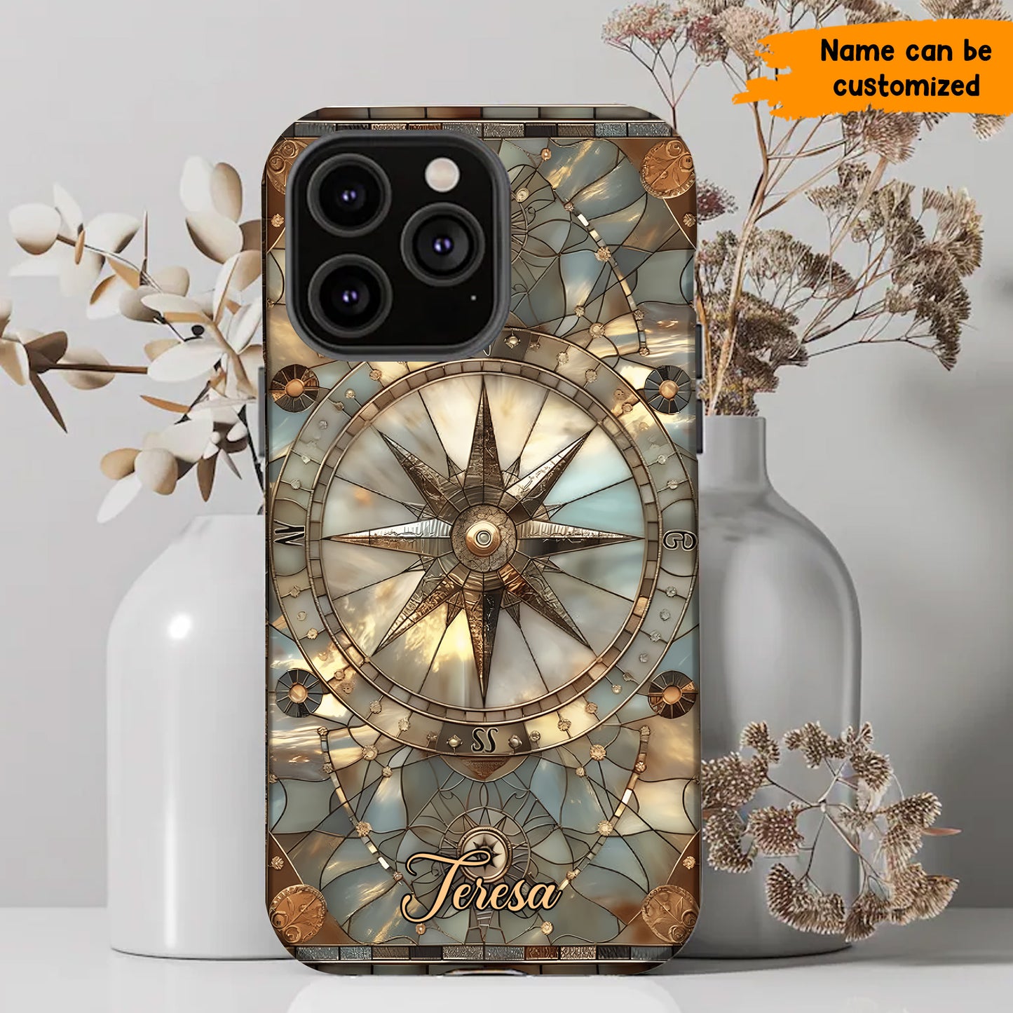 Personalized Vintage Compass Phone Case