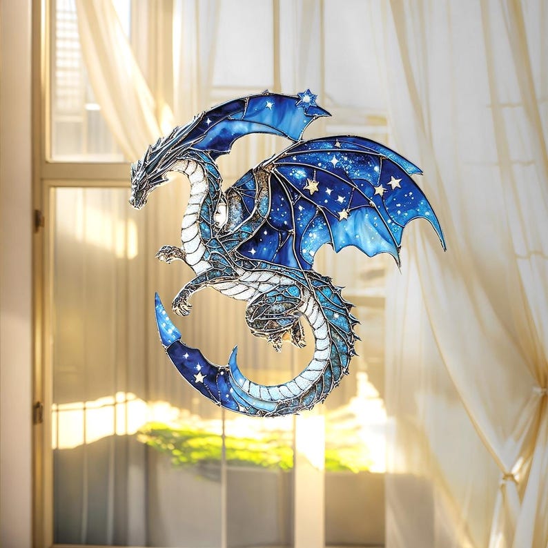 Celestial Dragon Acrylic Window Hanging