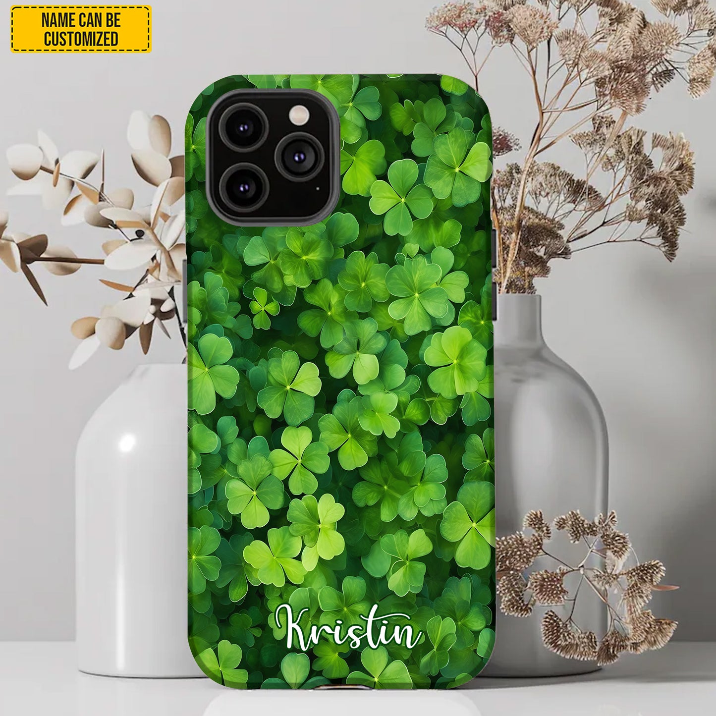 Personalized Shamrock St Patrick Day Phone Case