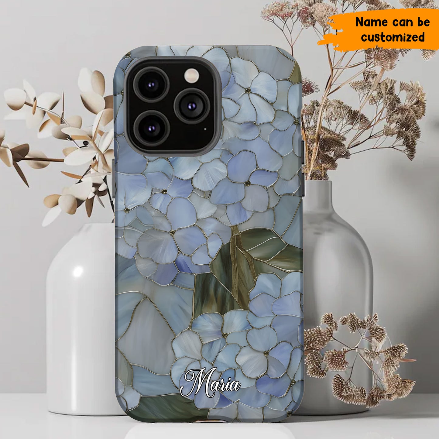 Blue Hydrangea Flower Phone Case - Personalized Phone Case