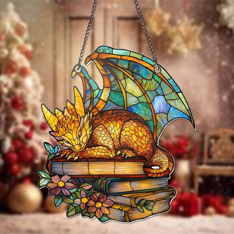 Dragon Books ACRYLIC Window Hanging