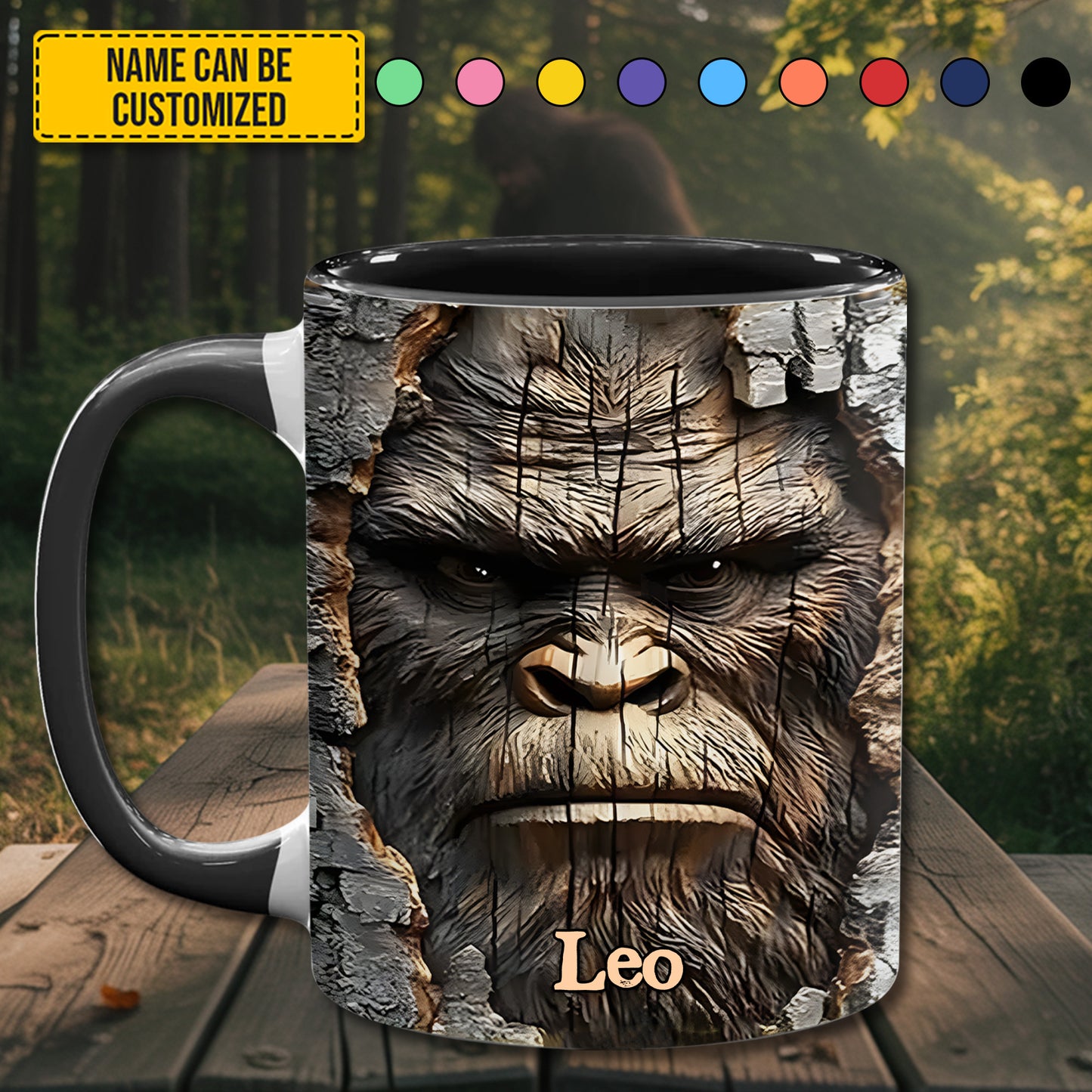 Morning Face – Personalized Funny Bigfoot Accent Mug