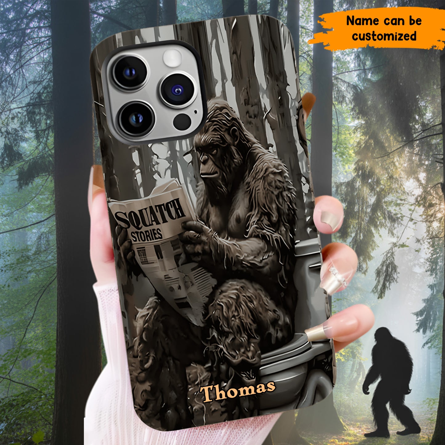 "Squatch Stories” – Personalized Bigfoot Phone Case