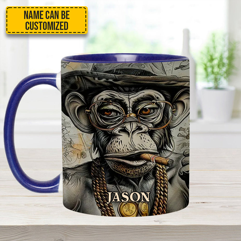VINTAGE GORILLA - Personalized Gorilla Accent Mug