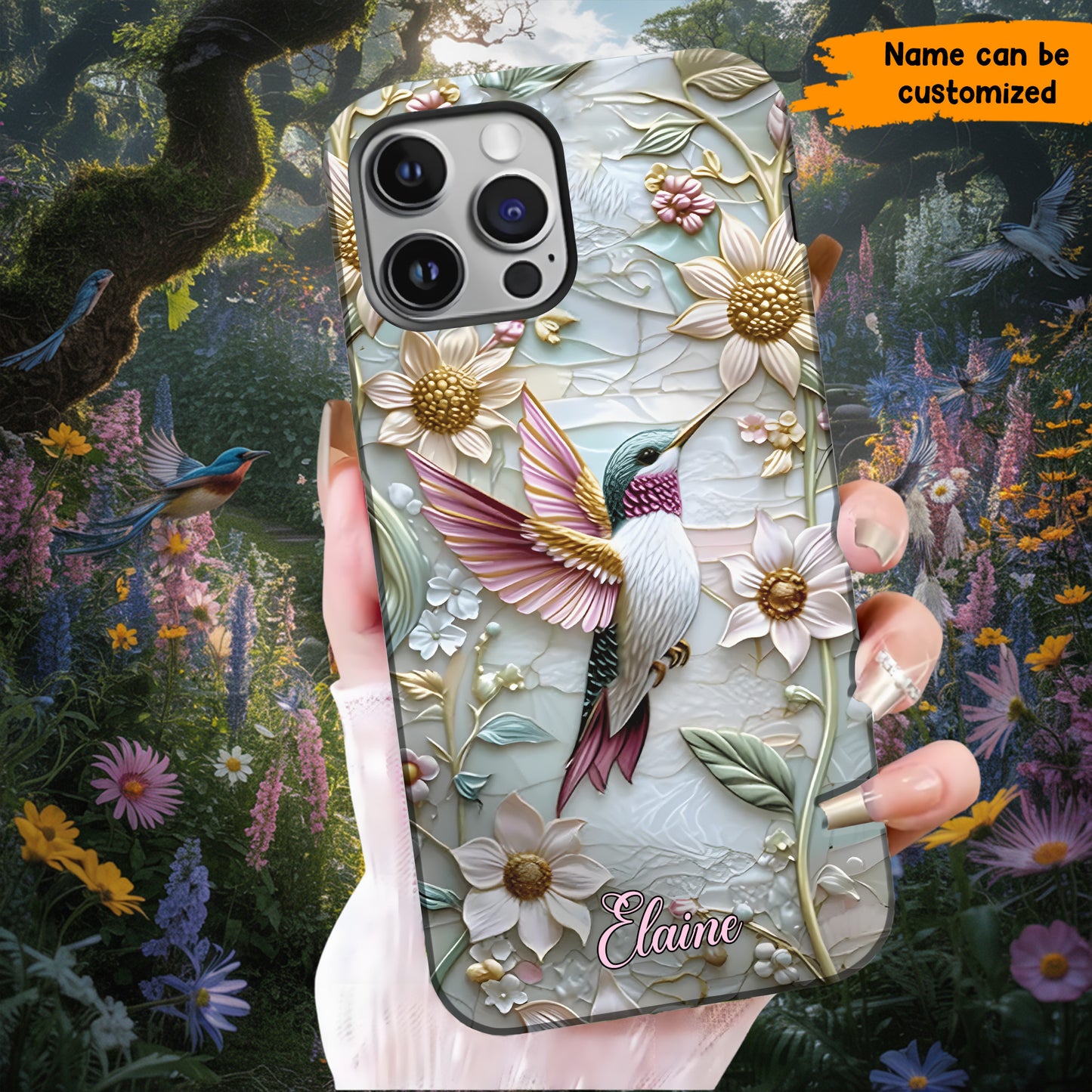 Love Hummingbird - Personalized Hummingbird Phone Case