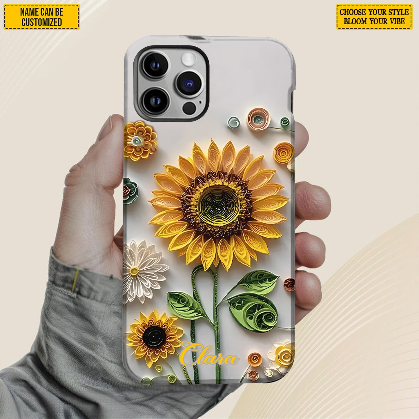 Beautiful Sunflower - Personalized Phone Case