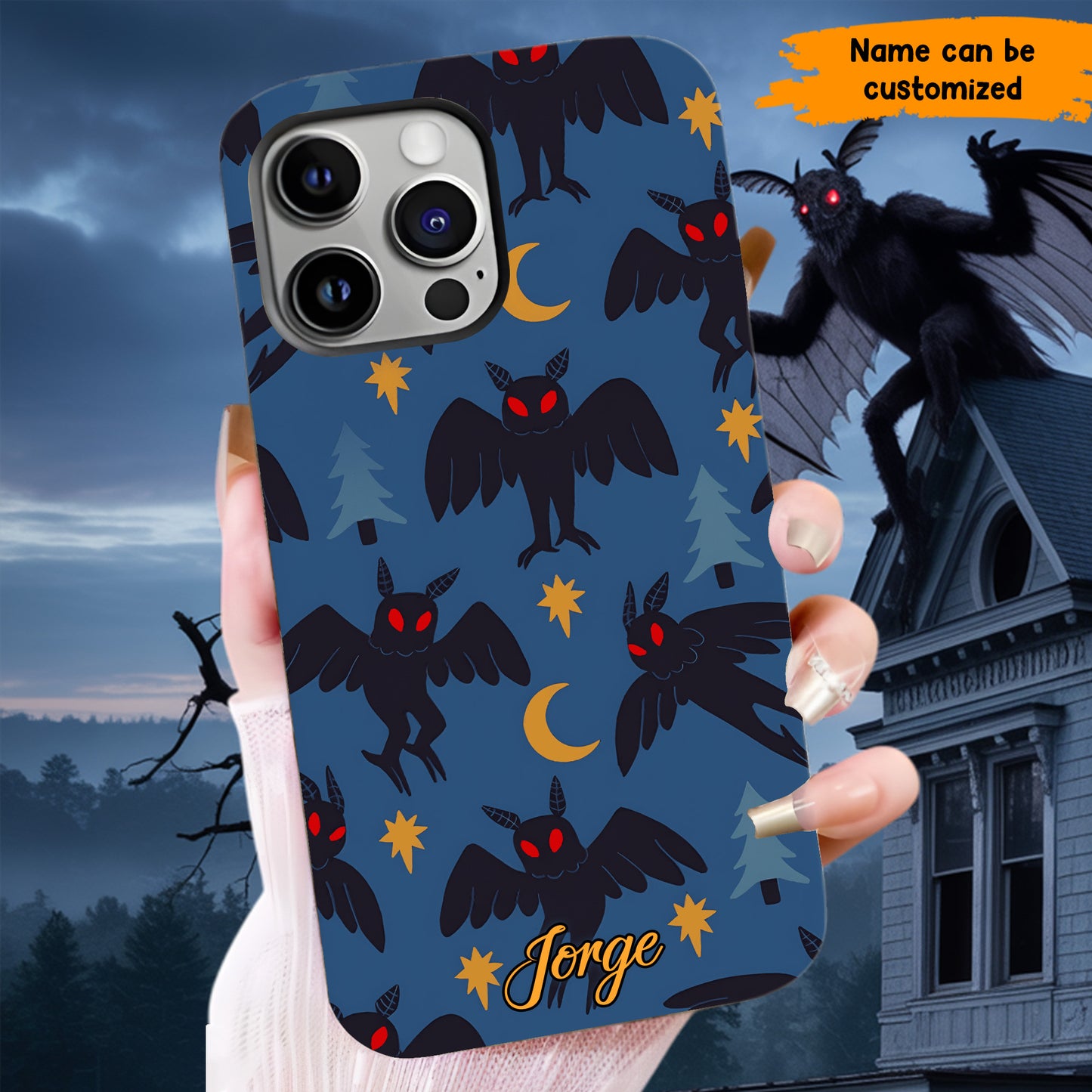 Cryptid Cutie – Personalized Mothman Phone Case