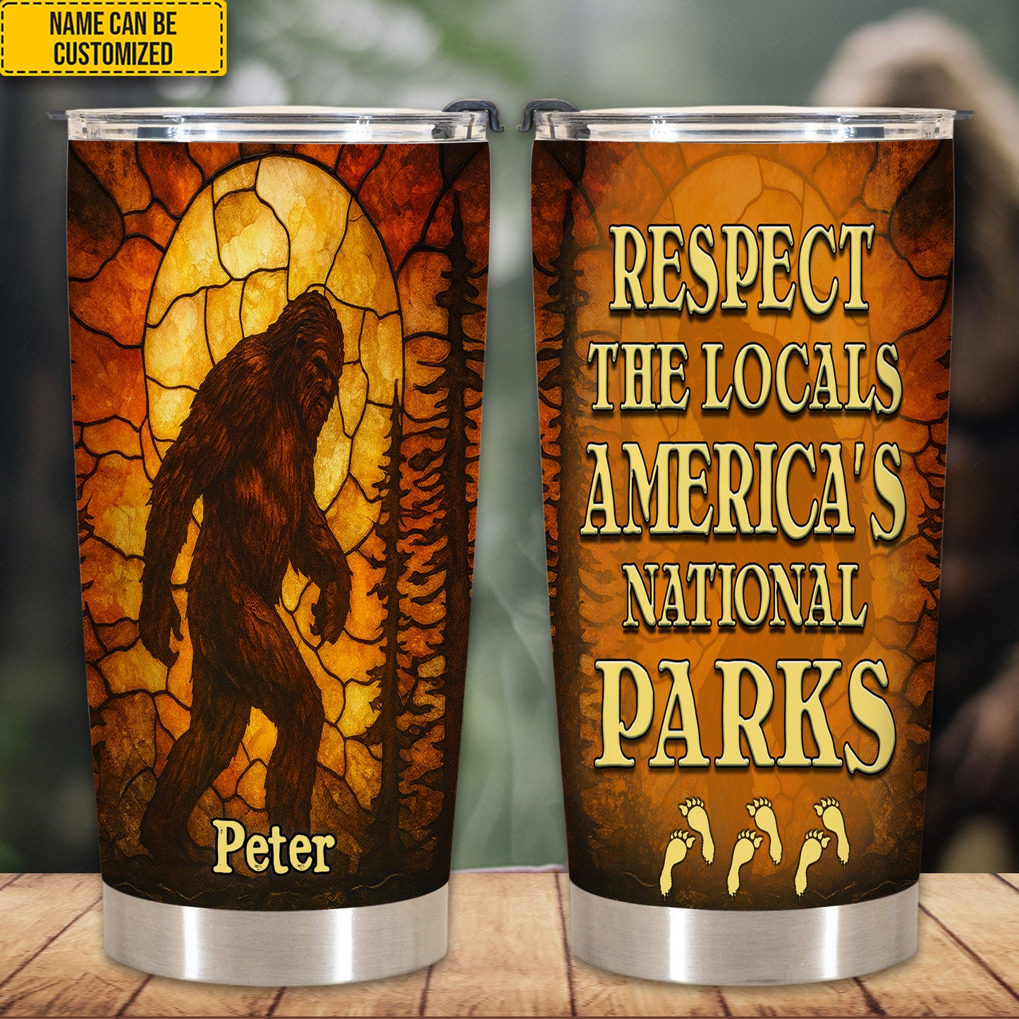 Fall Legend - Personalized Bigfoot Tumbler