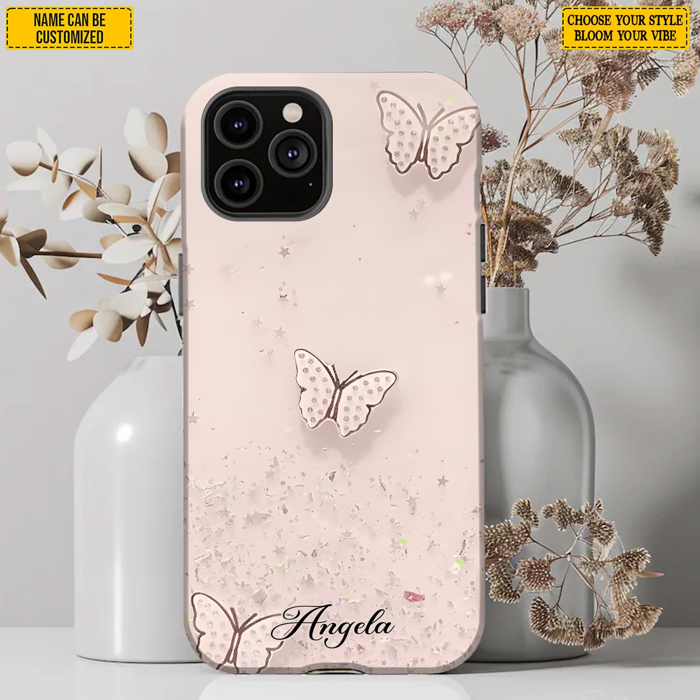 Beautiful Butterfly- Personalized Phone Case