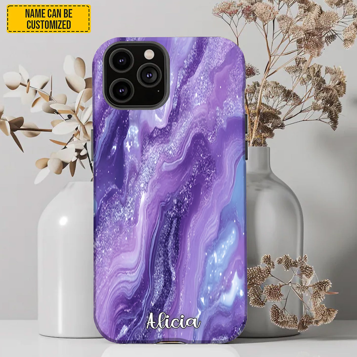 Personalized Purple Agate Phone Case