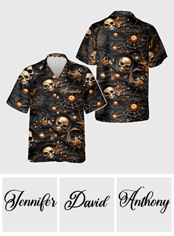 Personalized Skull Hawaiian Shirt
