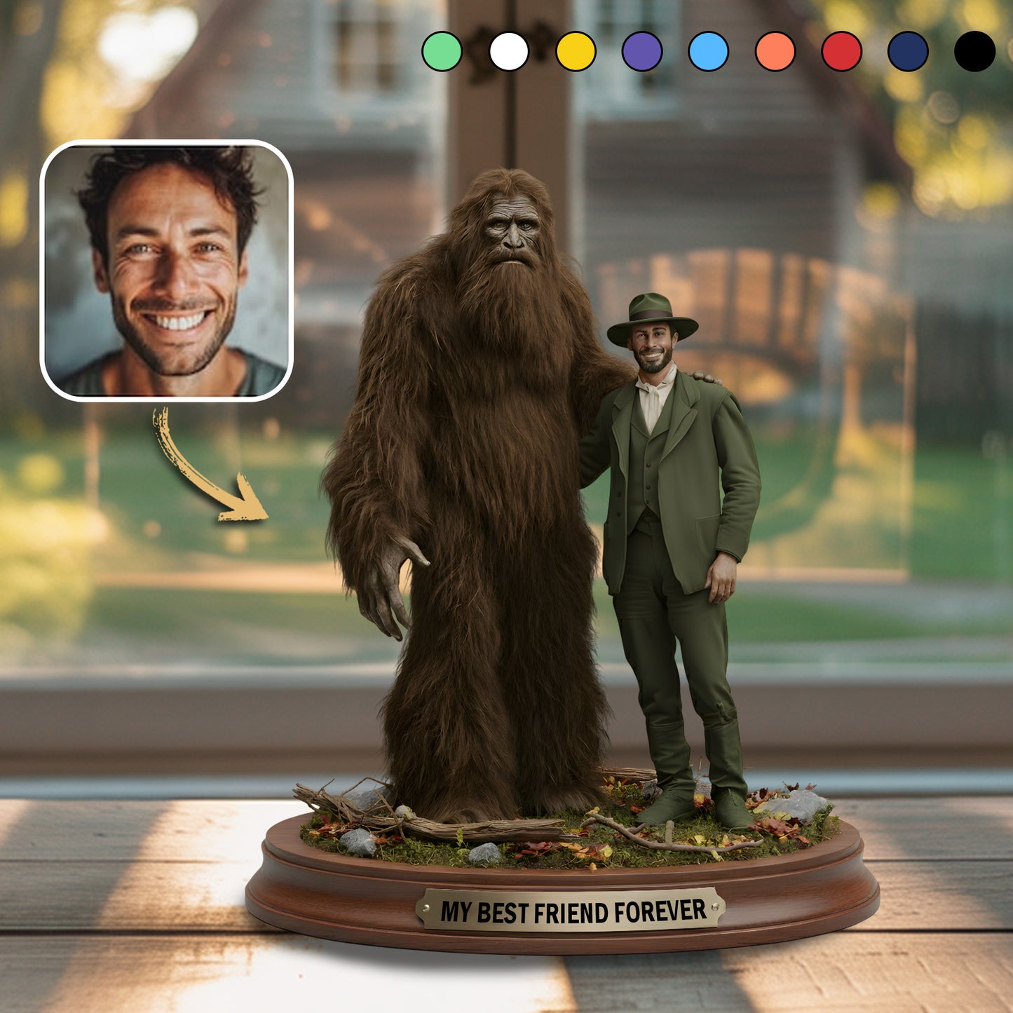 My Hairy Bestie – Personalized Best Friend Acrylic Plaque