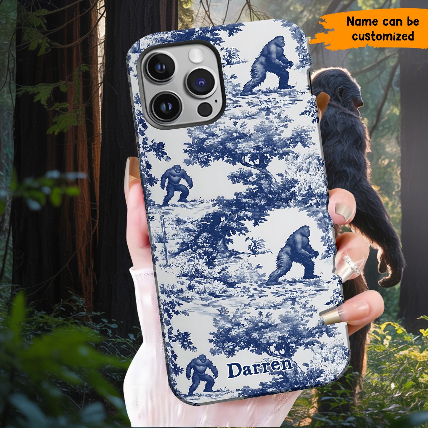 Toile Of The Wild - Personalized Bigfoot Phone Case
