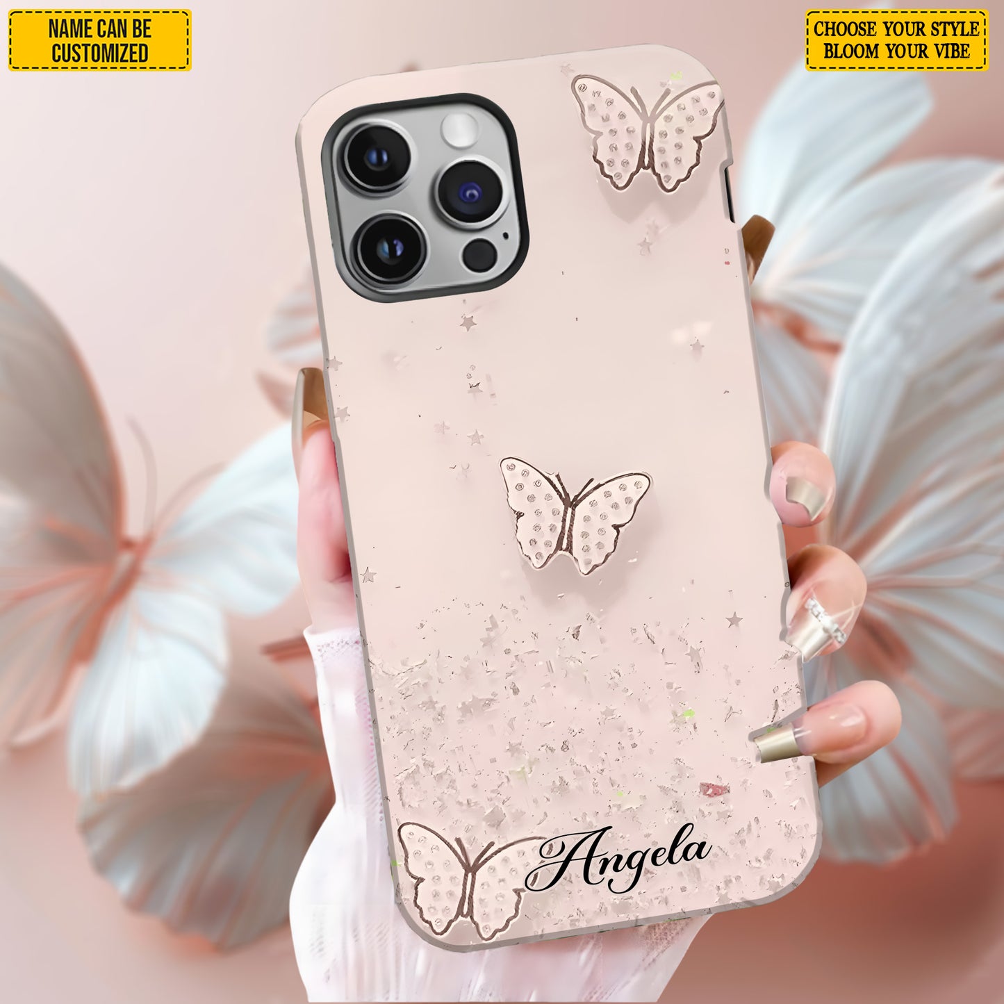 Beautiful Butterfly- Personalized Phone Case