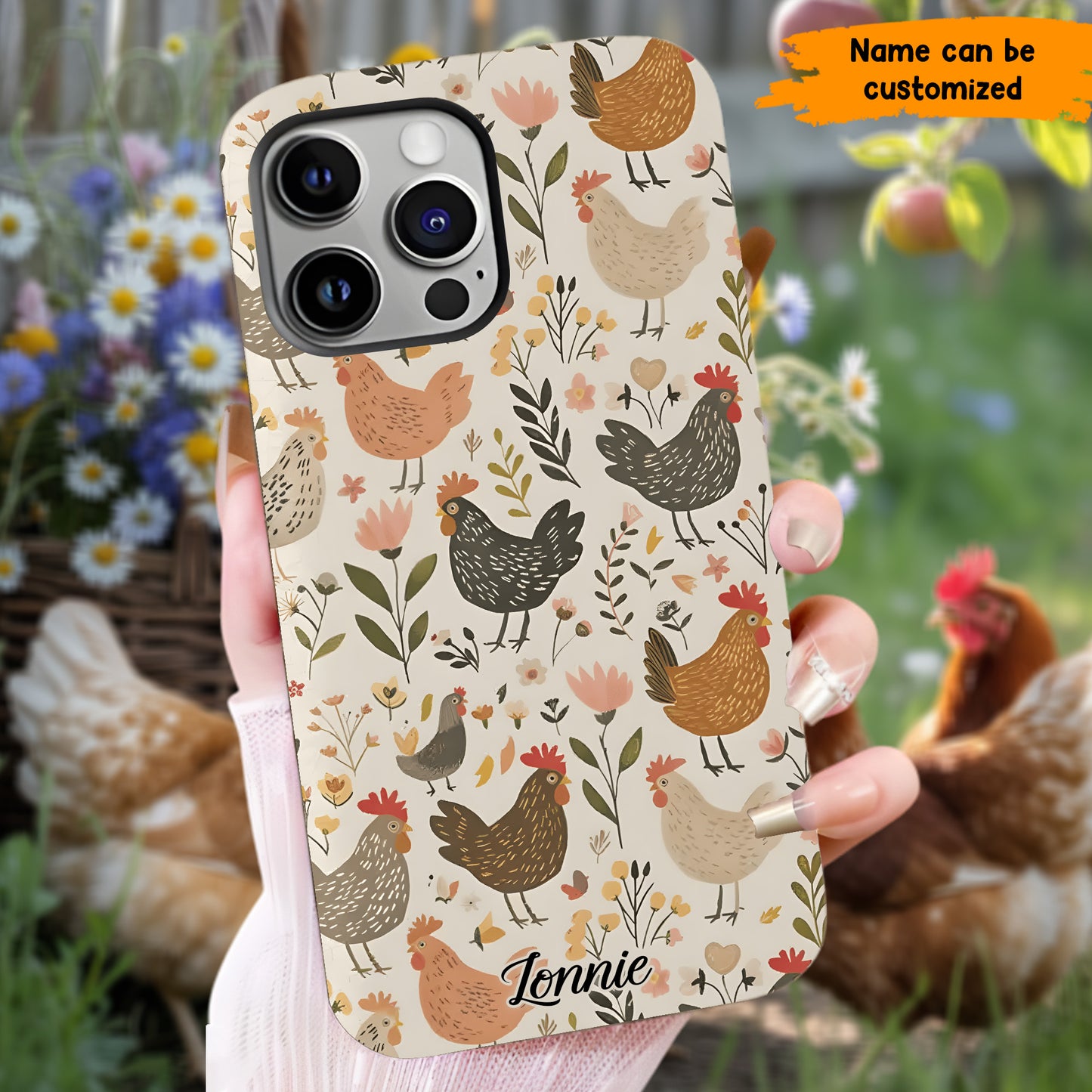 Personalized Chicken Phone Case