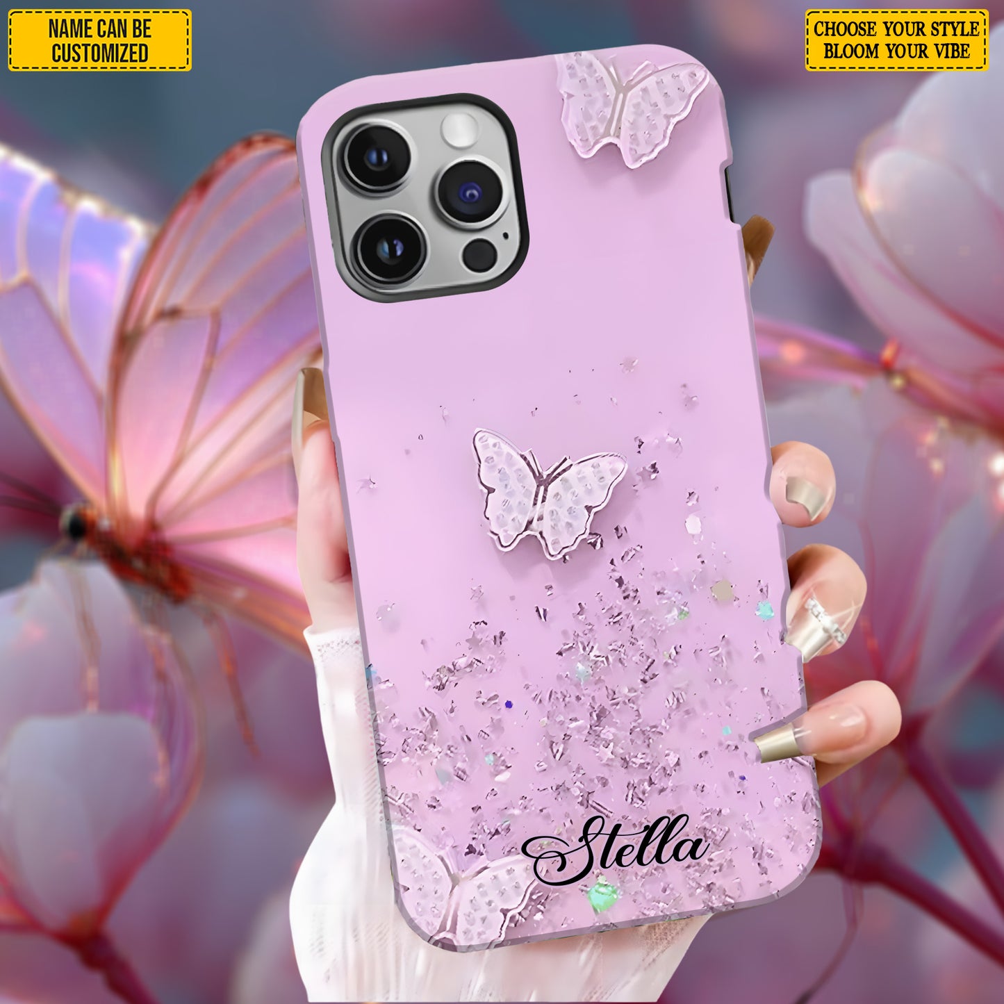 Beautiful Butterfly- Personalized Phone Case