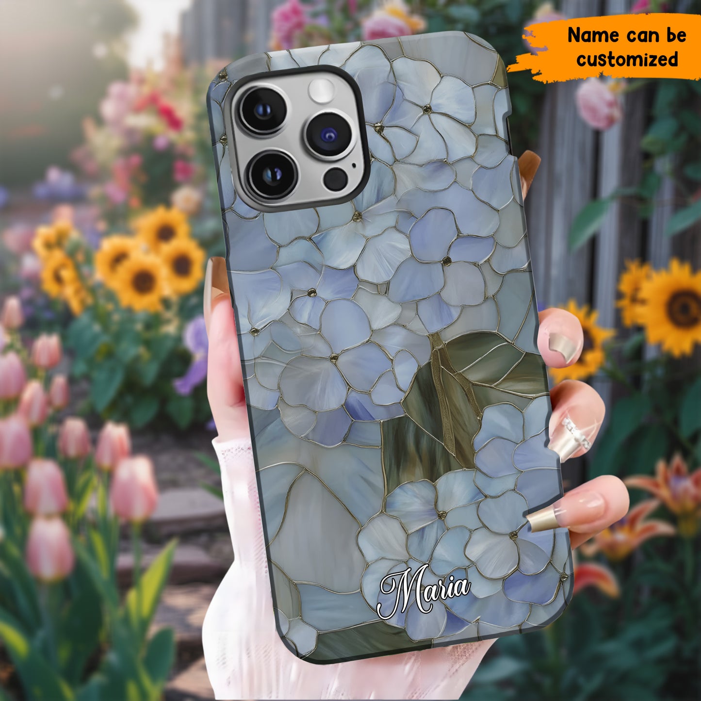 Blue Hydrangea Flower Phone Case - Personalized Phone Case