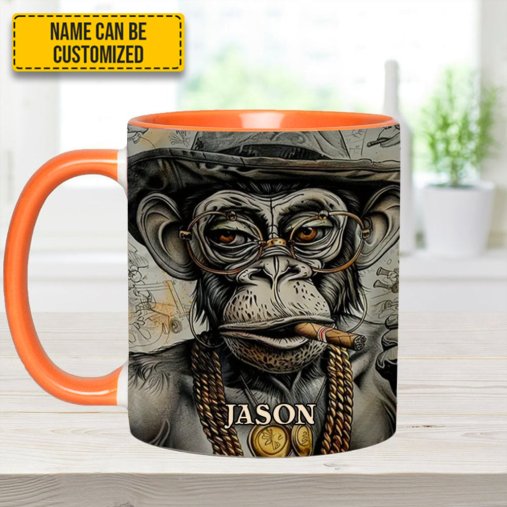 VINTAGE GORILLA - Personalized Gorilla Accent Mug