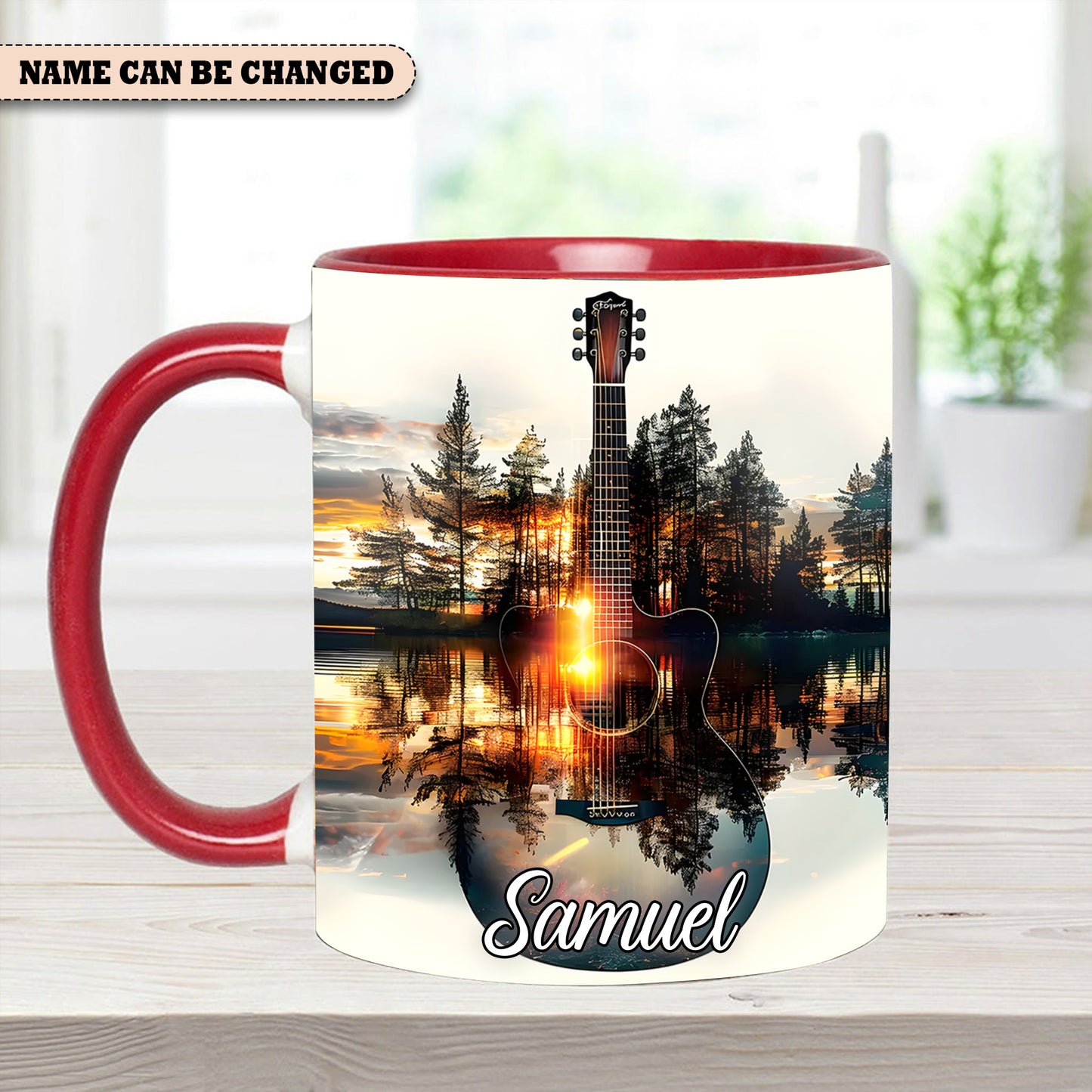 Fantasy Guitar – Personalized Guitar Accent Mug