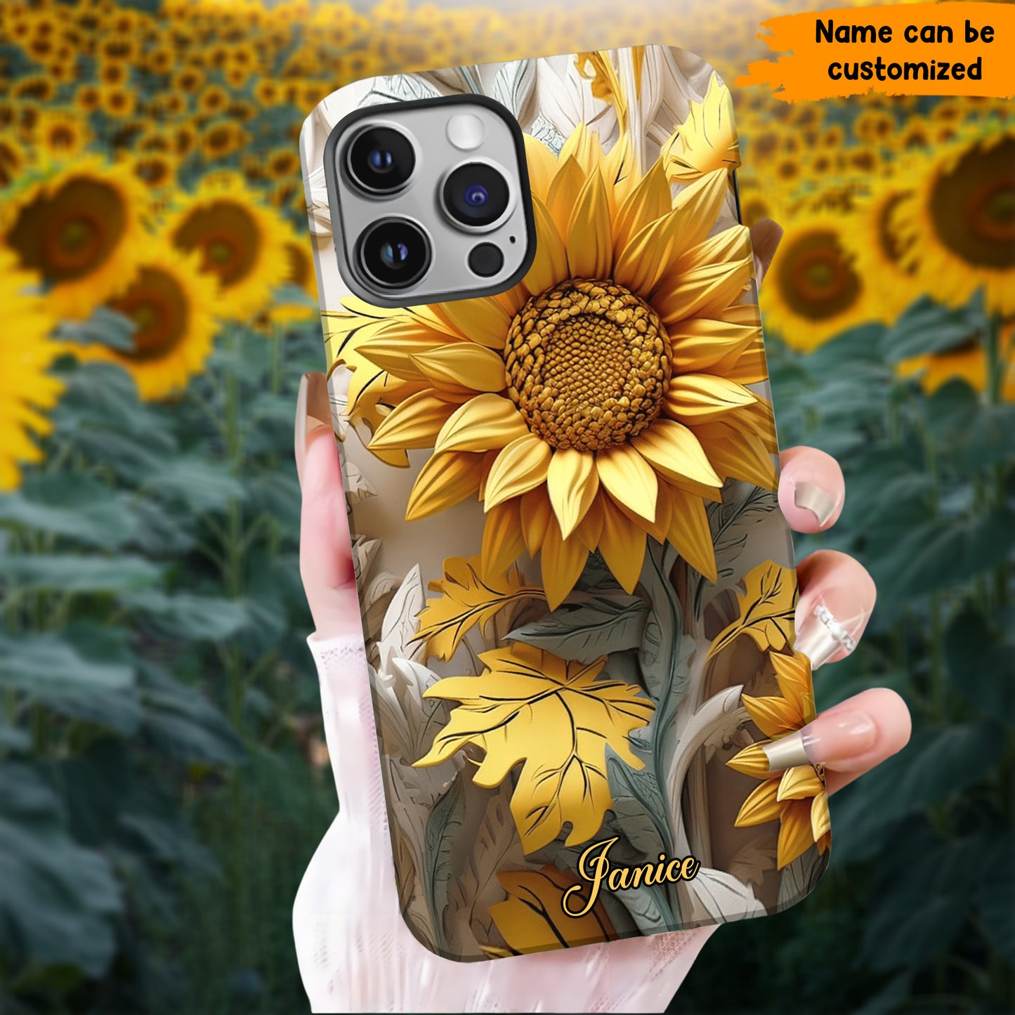 Sunflower Phone case, Personalized Phone Case
