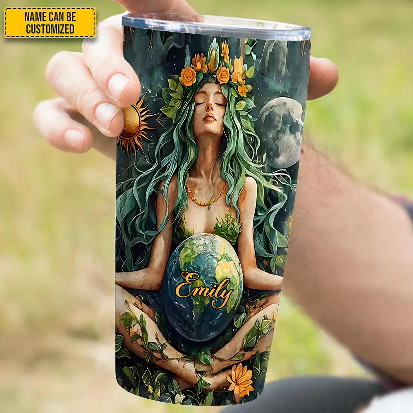 Personalized Yoga Hippie Mindfulles Tumbler