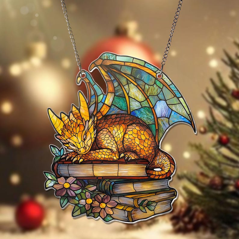 Dragon Books ACRYLIC Window Hanging