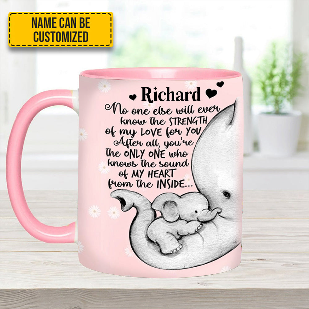 Elephant Mother's Day - Personalized Accent Mug