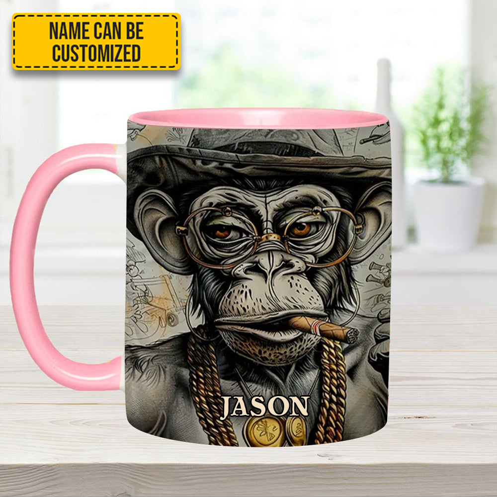 VINTAGE GORILLA - Personalized Gorilla Accent Mug