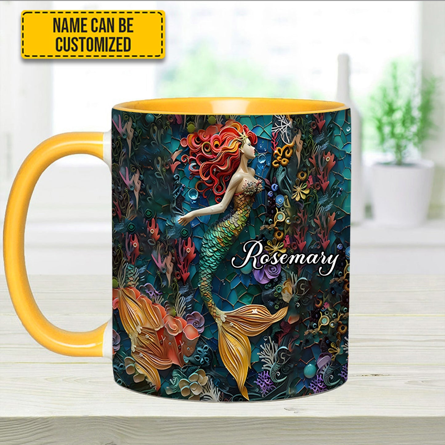 Ocean Mermaid - Personalized Accent Mug