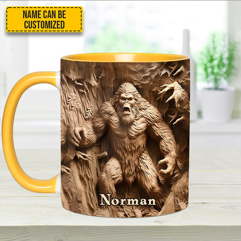 Bigfoot Legend in the Trees – Personalized Bigfoot Accent Mug