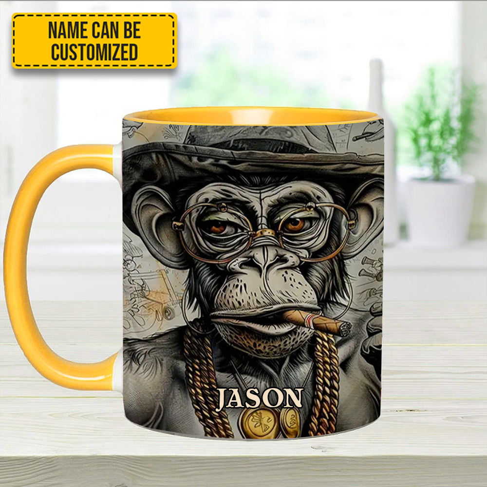 VINTAGE GORILLA - Personalized Gorilla Accent Mug