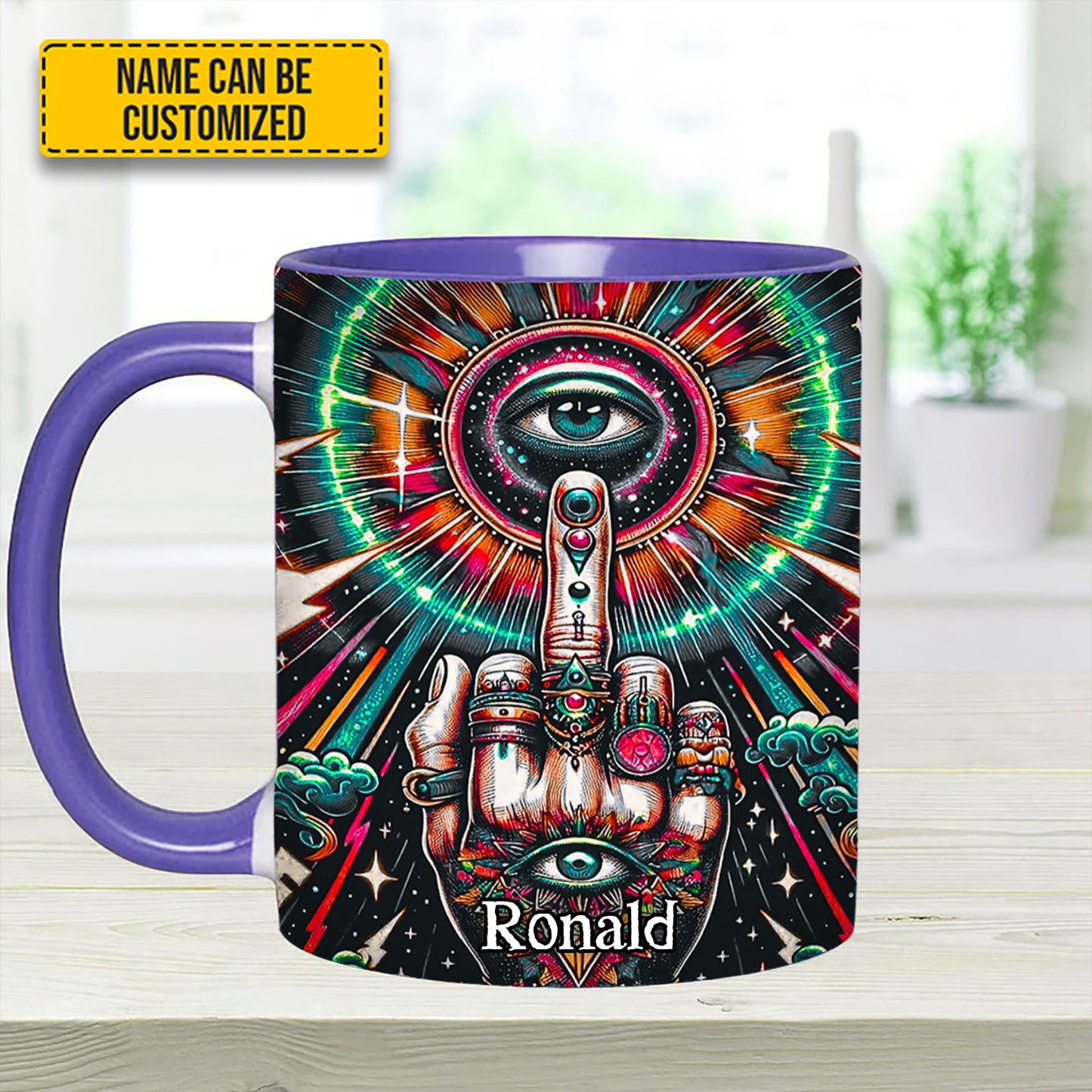Psychedelic Rock – Personalized Accent Mug