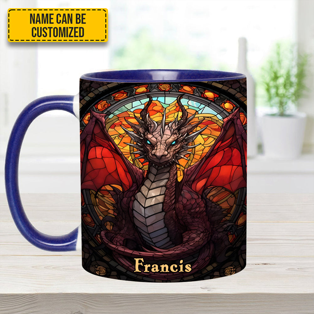 Fantasy Dragon Personalized Accent Mug