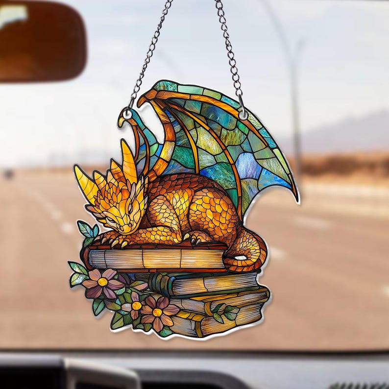 Dragon Books ACRYLIC Window Hanging