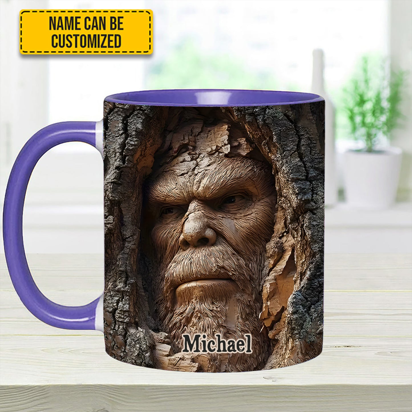Forest Guardian – Personalized Bigfoot Accent Mug