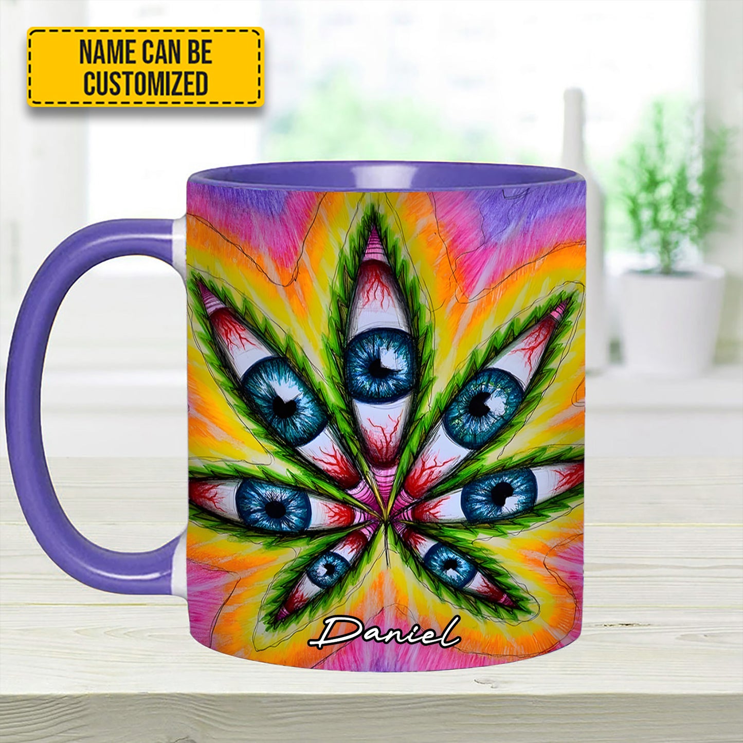 Vision Leaf – Personalized Psychedelic Accent Mug