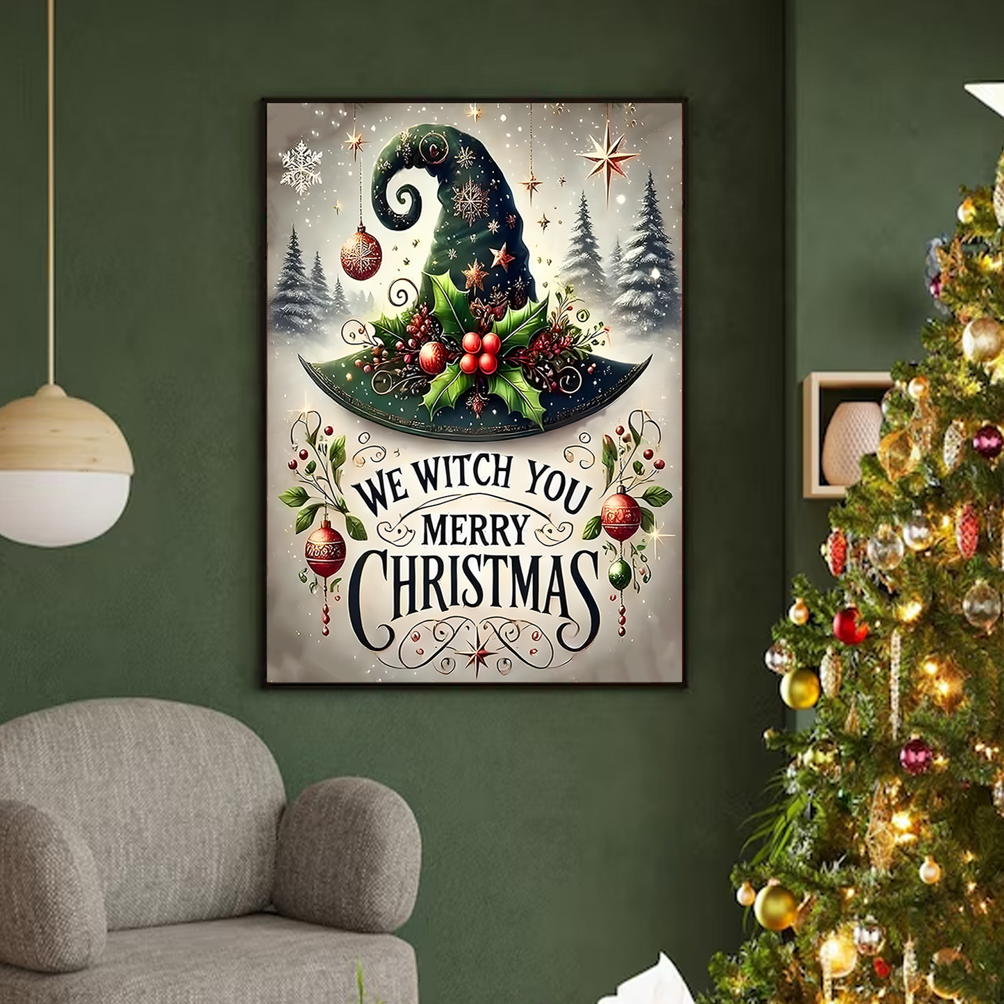 Enchanted Christmas Canva or Poster