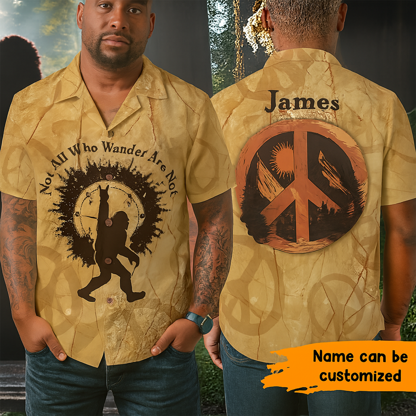 Wilderness Soul - Personalized Bigfoot Hawaiian Shirt